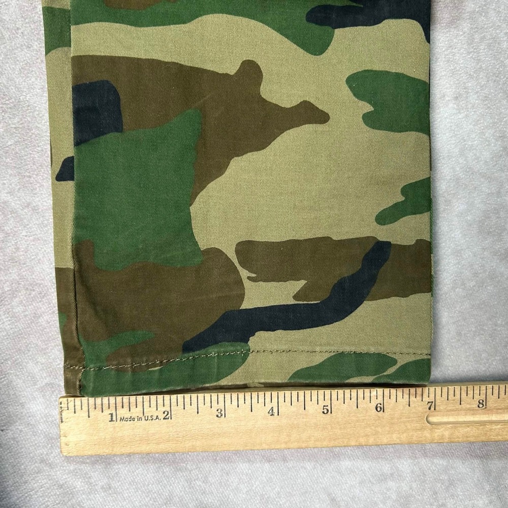Smoke Rise Mens Camo Cargo Pants 38x34 Slim Tapered Woodland Camouflage Green - Picture 6 of 9
